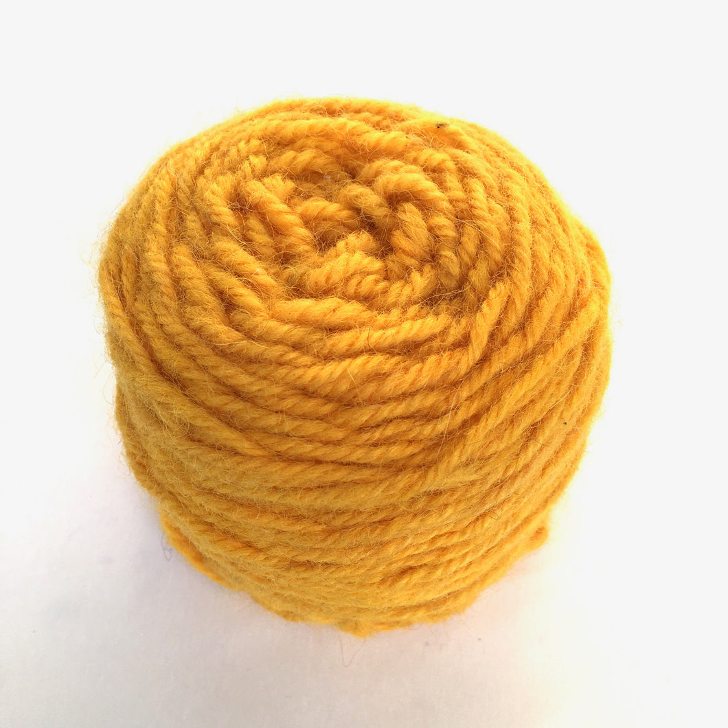 Cadmium Yellow Wool Yarn