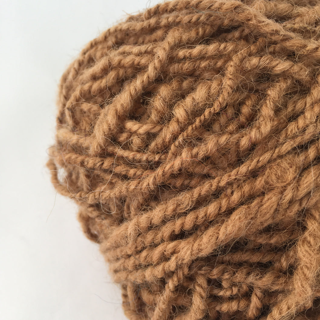 Caramel Brown Wool Yarn
