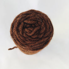 Load image into Gallery viewer, Chocolate Brown Wool Yarn Cone
