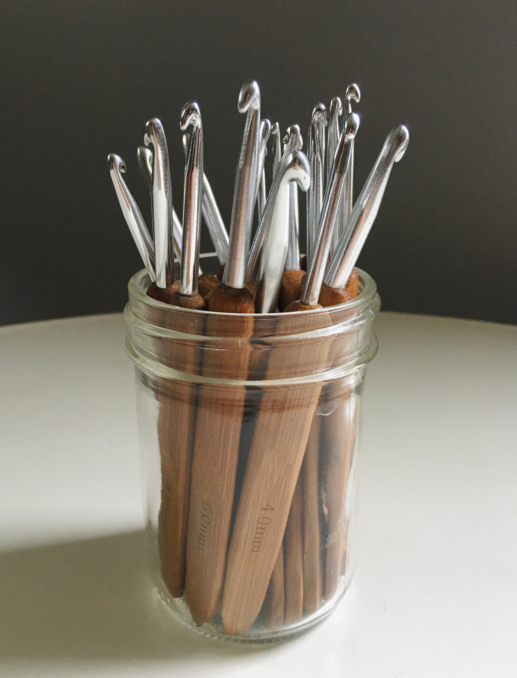 Bamboo Crocket Needles at Slow Maker Contemporary Toronto