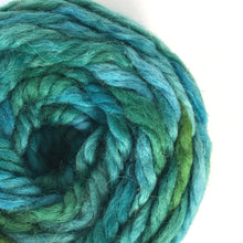 Load image into Gallery viewer, Variegated Turquoise and Green Chunky Yarn
